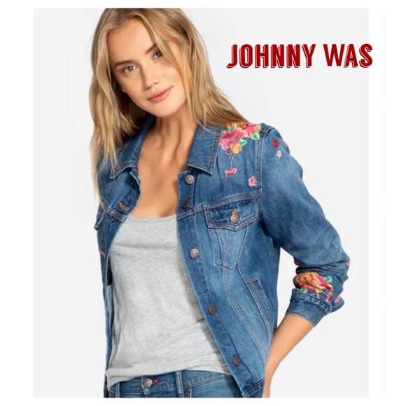Jean Jacket Blossom Cali Floral Xl 